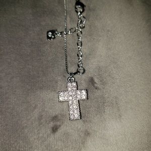 Swarovski small cross pendant necklace